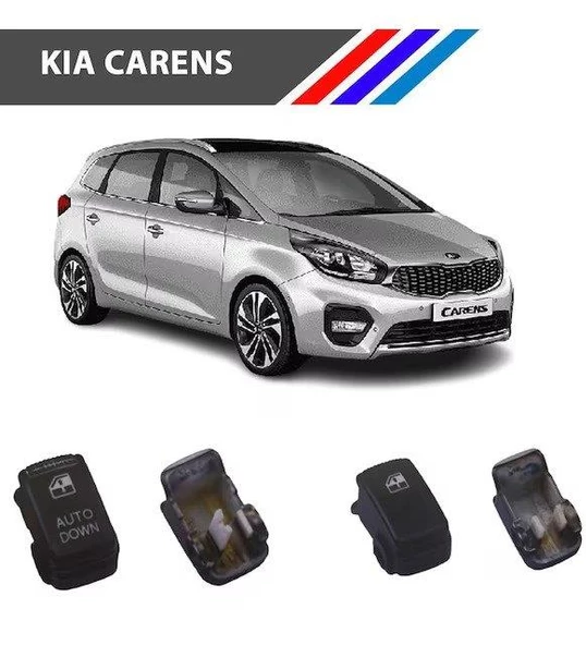 Kia Carens Cam Düğme Kapağı 2 Adetli Set M1407 - Resim 3