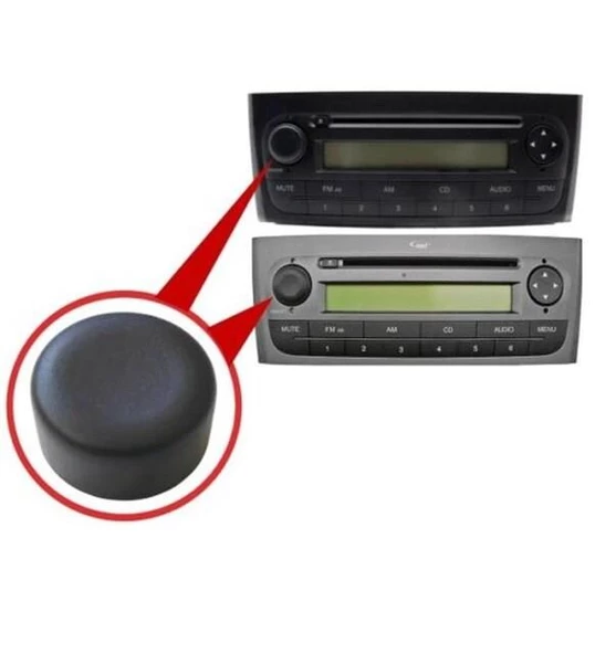 Fiat Linea Radyo Düğme Kapağı 2007 - 2015 M2266 - 4
