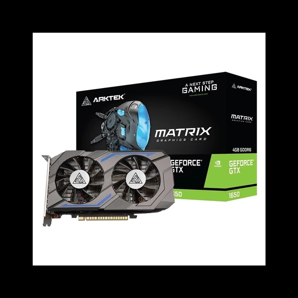 Arktek Matrıx, Akn1650d6s4gh1, Gtx1650, 4gb, Gddr6, 128bıt, 1xdvı, 1xhdmı, 1xdp Gamıng Ekran Kartı