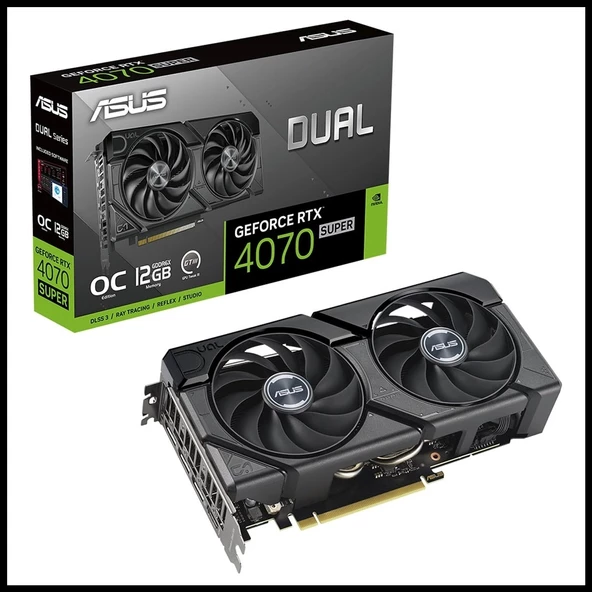 Asus Dual-rtx4070s-o12g-evo, 12gb, 192bit, Gddr6x, 1xhdmı, 3xdp Gamıng Ekran Kartı