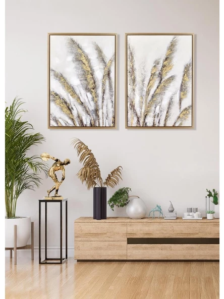 The Mia TBL0031 Pluma Kanvas Tablo 50x70 Cm - 4