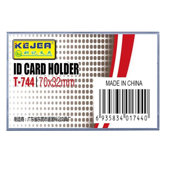 KEJEA T-744 YAKA İSİMLİK KLİPSLİ - 70X32MM - 50ADET