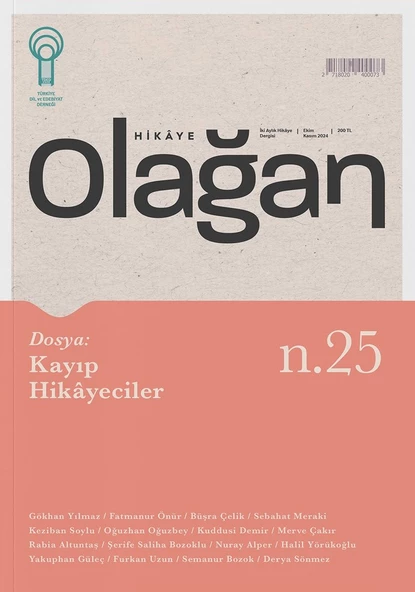 Olağan Hikaye Dergi 25.Sayı Ekim-Kasım 2024