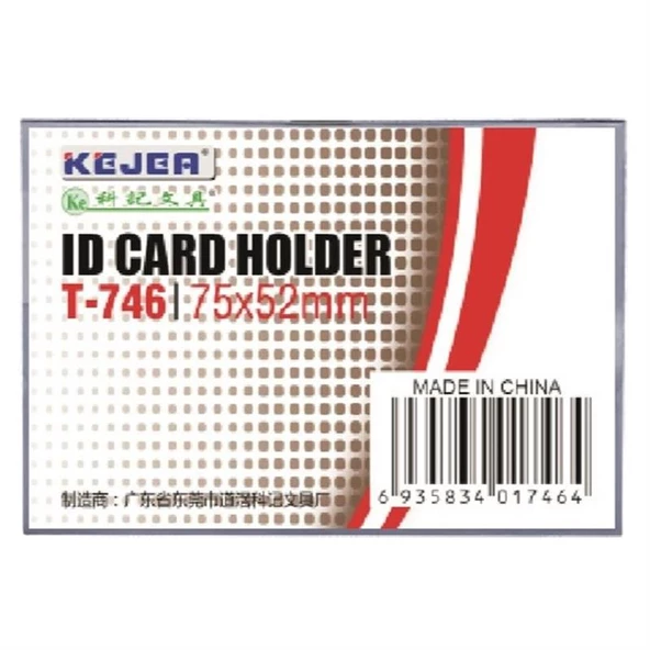 KEJEA T-746 YAKA İSİMLİK KLİPSLİ - 75X52MM - 50ADET