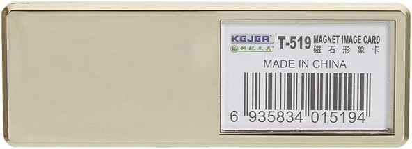 KEJEA T-519G MIKNATISLI İSİMLİK ALTIN - 70X25MM - 25ADET