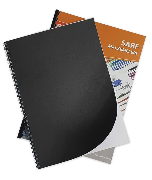 SARFF A4 KARTON KAPAK DESENLİ SİYAH - 100ADET