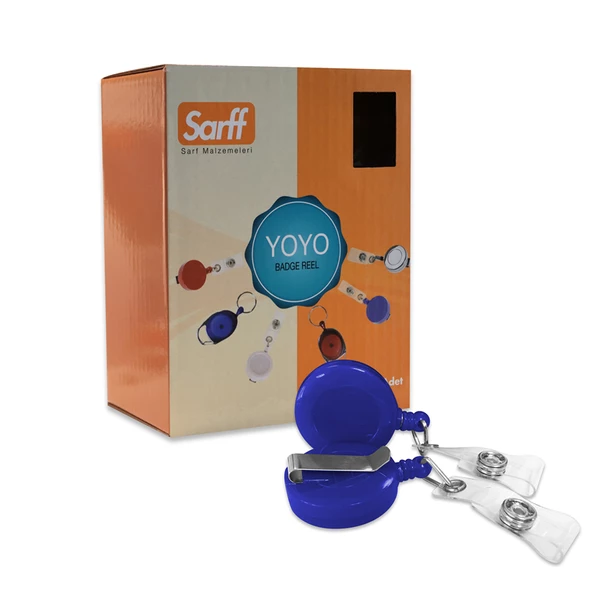 SARFF YUVARLAK KANCALI MAVİ EKO YOYO - 25ADET