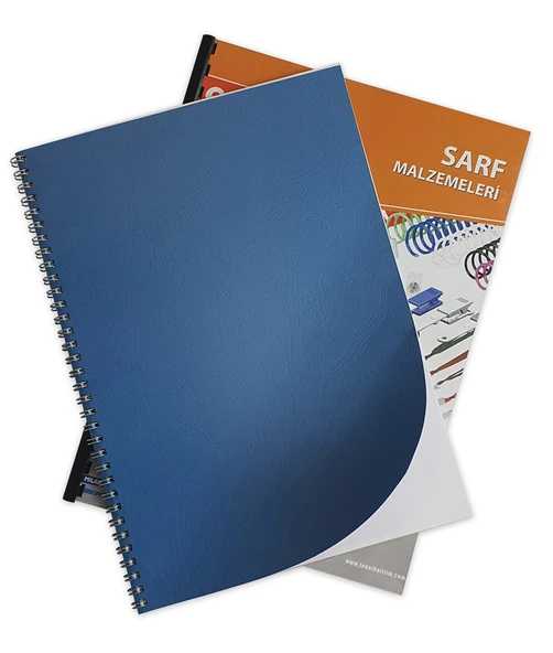 SARFF A4 KARTON KAPAK DESENLİ MAVİ - 100ADET