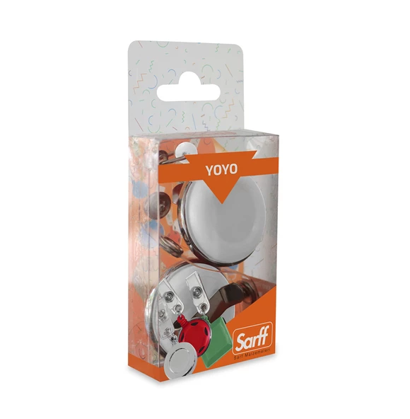 SARFF YUVARLAK KANCALI LÜX BEYAZ YOYO BLİSTER - 2ADET - 2