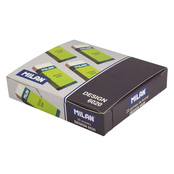 MILAN DESIGN 6020 NATA® PLASTİK SİLGİ - 20ADET