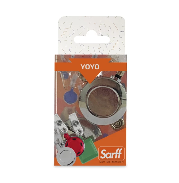 SARFF YUVARLAK KANCALI METAL YOYO BLİSTER - 2ADET