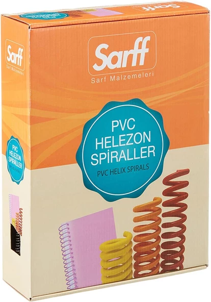 SARFF 12MM 4:1 ŞEFFAF HELEZON SPİRAL KUTU - 100ADET