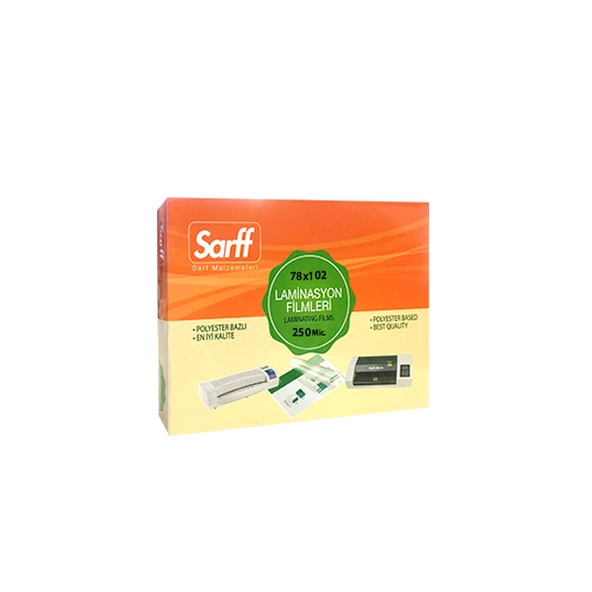 SARFF 250MIC LAMİNASYON FİLMLERİ - KNC(78X102MM) - 50ADET