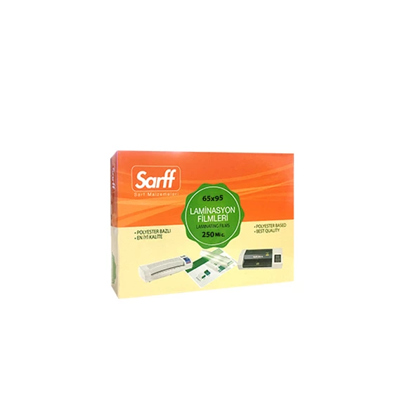 SARFF 250MIC LAMİNASYON FİLMLERİ - KK(65X95MM) - 50ADET