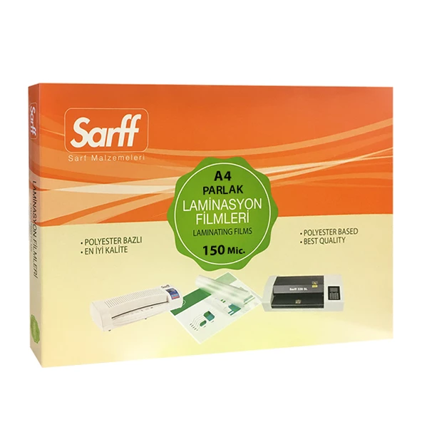 SARFF 150MIC LAMİNASYON FİLMLERİ - A4(216X303MM) - 100ADET - 3