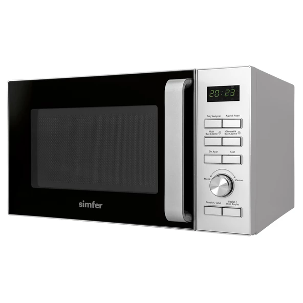 Simfer SK4608 900W Dijital Mikrodalga Fırın 23LT Gri - 2