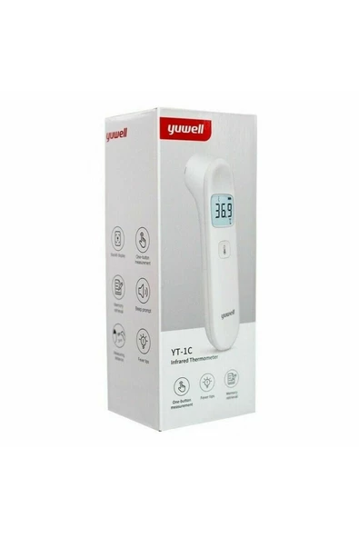 SOMNO CARE Yuwell Titreşimli Temassız Yt-1 Ateş Ölçer - 7