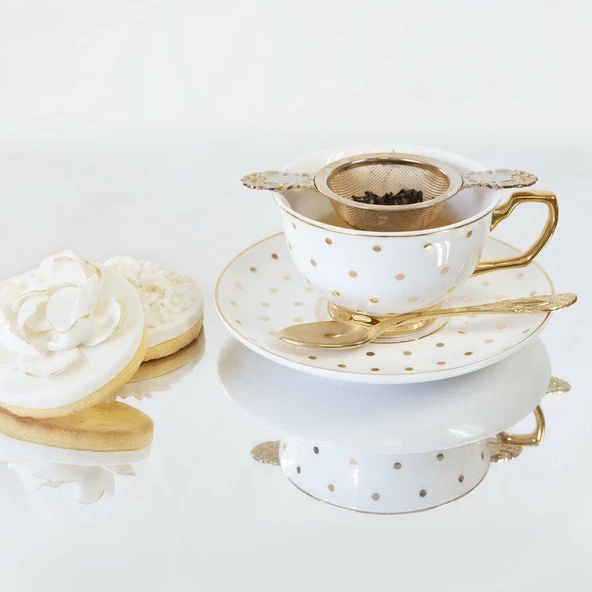Cristina Re Teacup Polka Gold - Resim 2