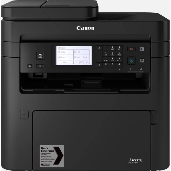 Canon İ-sensys Mf267dw Iı Lazer Yazıcı,  Tarayıcı, Fotokopi, Fax, Wifi, Lan, Duplex, Orijinal Tonerli