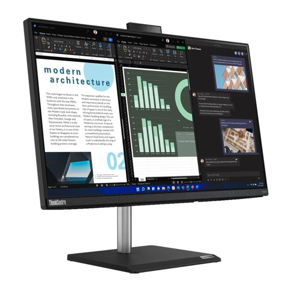 Lenovo ThinkCentre Neo 30A 24 Gen 4 12K0000FTX i7-13620H 16 GB 512 GB SSD 23.8" AIO Masaüstü Bilgisayar - 2