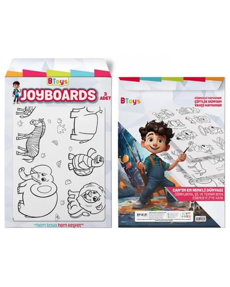 BToys Joyboards Eğleceli Hayvanlar Çiftlik Dünyam ve Vahşi Hayvanlar 326316 - 3