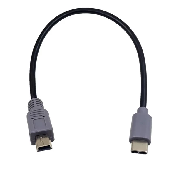 Type c -mini usb 5 pin şarj ve data kablosu 25 cm