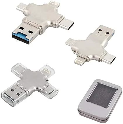 Minhon USB Bellek 2.0 Lightning, OTG, Type-C, Micro SD ve Kart Okuyucu, 16 GB