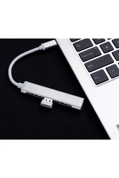 Usb-c 4'lü Çoğaltıcı Usb 3.0 Hub Uyumlu - Resim 2
