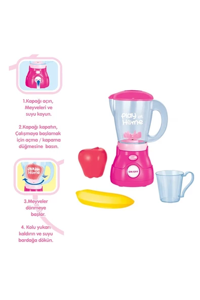Oyuncak Blender ile Mutfakta Parti! Gerçek Gibi Karıştır, Gerçek Gibi Eğlen! - 4
