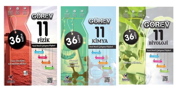 Armada Görev 11. Sınıf Fizik + Kimya + Biyoloji Yeni Nesil Çalışma Föyleri