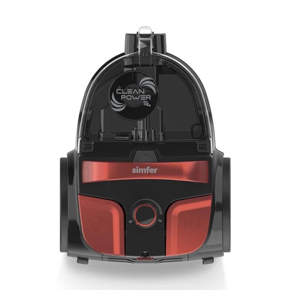 Toz Torbasız Yatay Süpürge Clean Power S4 Kırmızı SK-6302 - 2
