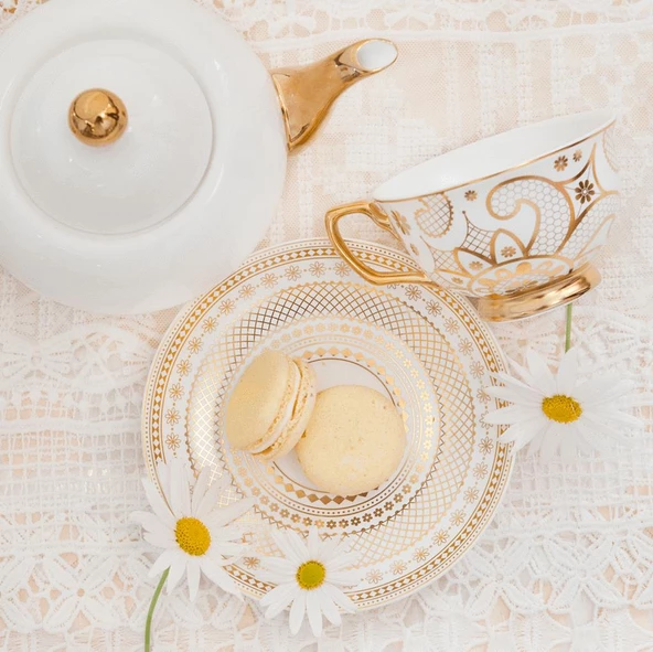 Cristina Re Teacup Georgia Lace Pearl - Resim 3