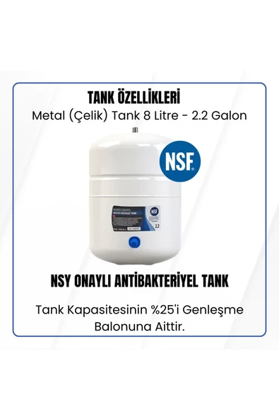 Ultraviyole (UV) Filtreli 11 Aşamalı Su Arıtma Cihazı - Resim 8