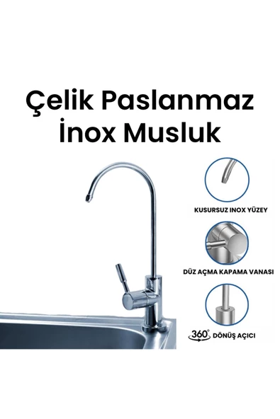 Ultraviyole (UV) Filtreli 11 Aşamalı Su Arıtma Cihazı - Resim 7