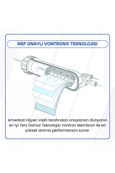 Ultraviyole (UV) Filtreli 11 Aşamalı Su Arıtma Cihazı - Resim 3