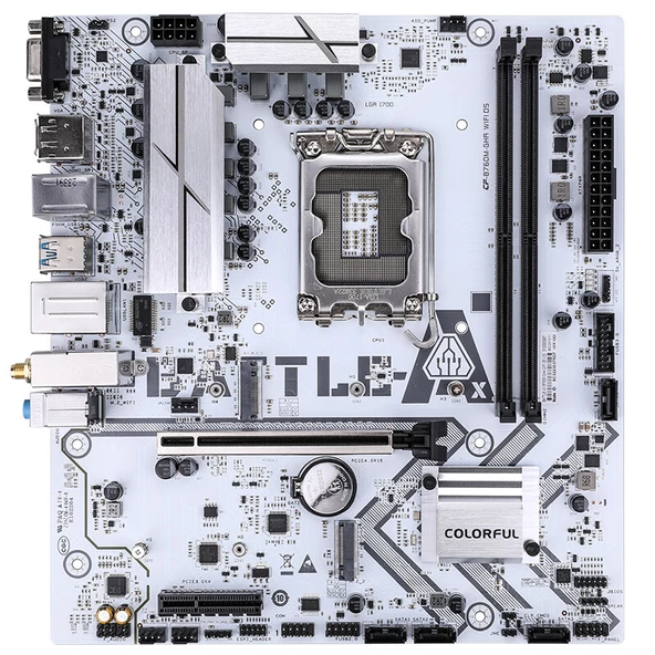 COLORFUL BATTLE-AX B760M-G WHITE WIFI V20 DDR5 - 1