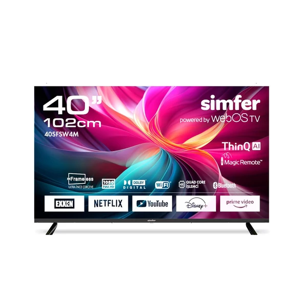 Simfer 40SFSW4M 102 Ekran 40" WebOS LED Full HD Televizyon