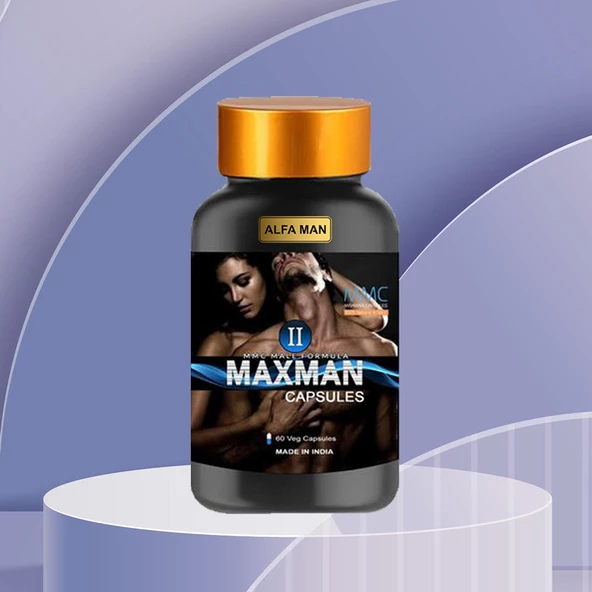 Alfa Man MaxMan-II Bitkisel Destek Kapsül 180 Adet (6 Kutu) - 3