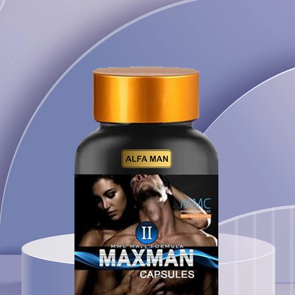 Alfa Man MaxMan-II Bitkisel Destek Kapsül 180 Adet (6 Kutu) - 5