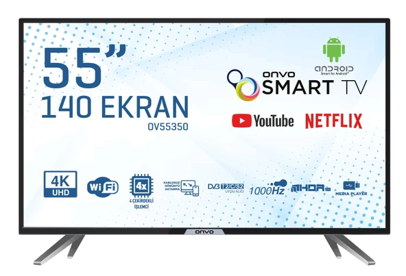 Onvo OV55350 55" Android 4K Ultra HD Smart LED TV