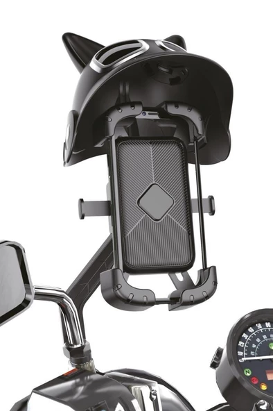Torima Siyah JX-047 Kedili Motorsiklet ve Bisiklet Telefon Tutucu - 4
