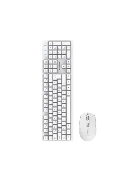 Torima TMK-01 Beyaz Kablosuz Q Klavye Ve Mouse Seti - 3