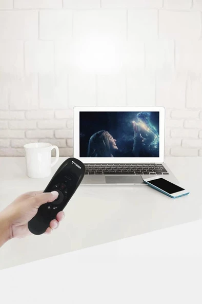 Torima K-02 Android Akıllı Tv İçin 2.4g Uzaktan Kumandalı Mini Klavyesi - 3