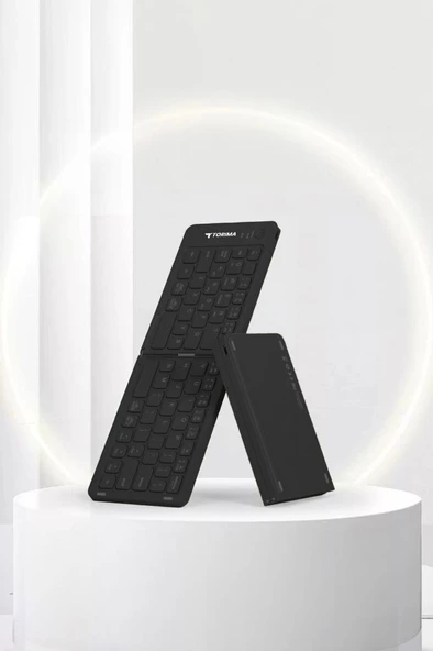 Torima TK-08 Siyah Kablosuz Katlanabilir Şarjlı Taşınabilir Mini Bluetooth Klavye - 4