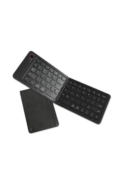 Torima TK-08 Siyah Kablosuz Katlanabilir Şarjlı Taşınabilir Mini Bluetooth Klavye - 2