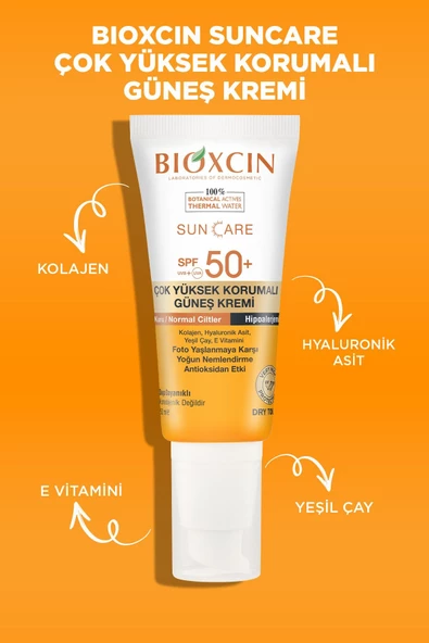 Bioxcin Sun Care Çok Yüksek Korumalı Kuru Ciltler Için Güneş Kremi Spf 50+ - 4