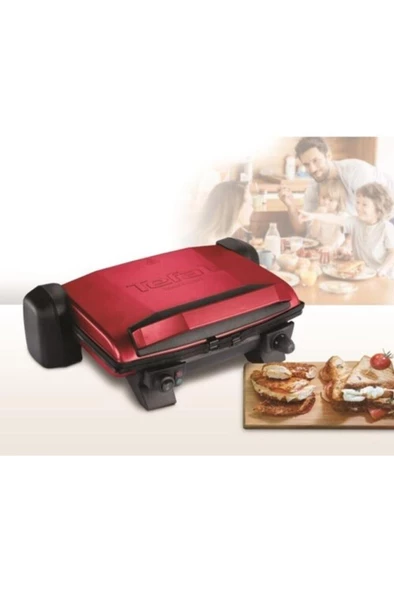 TEFAL GC1915 Toast Expert Elektrikli Izgara ve Tost Makinesi Kırmızı - Resim 7