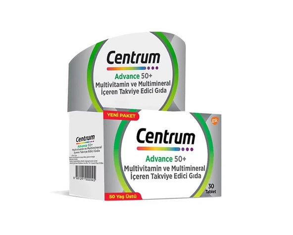 Centrum Advance 50+Multivitamin-30 Tablet-SKT:03/2025