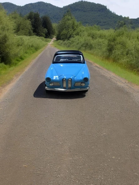 Nostaljik Metal Çek Bırak Araba Mavi Kapılar Açılır ( 1/36 Ölçek ) Mod:2 - Resim 2