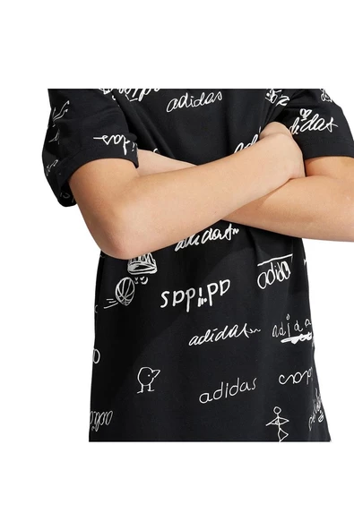 adidas J BLUV T Çocuk   T-Shirt IV9438 - Resim 4